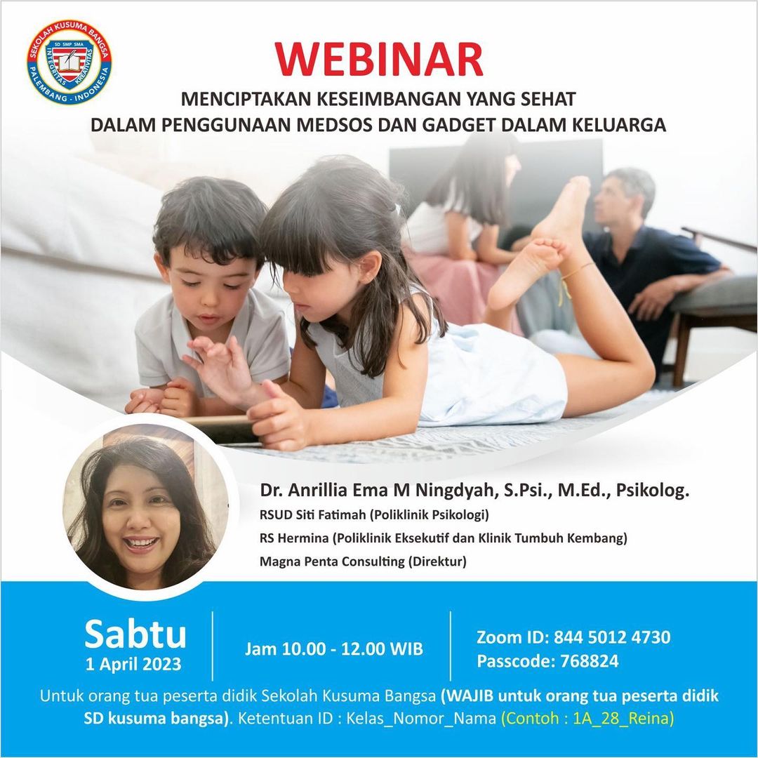 Webinar Menciptakan Keseimbangan Yang Sehat Dalam Penggunaan Medsos